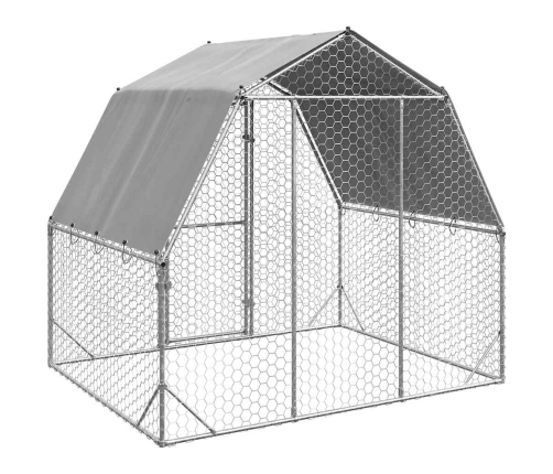 Vistas Skrējiens Ar Jumtu 2,5X2X2,25 M Cinkots Tērauds Vidaxl