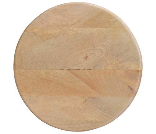 Viens Zem Otra Novietojami Galdi 2 Pcs Melna Cieta Mango Koksne Vidaxl