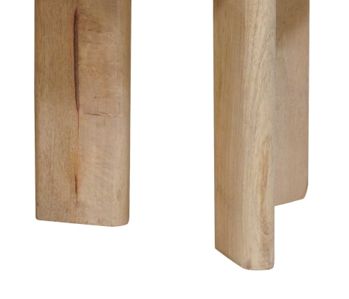 Viens Zem Otra Novietojami Galdi 3 Pcs Melna Cieta Mango Koksne Vidaxl