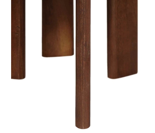 Viens Zem Otra Novietojami Galdi 3 Pcs Cieta Mango Koksne Vidaxl