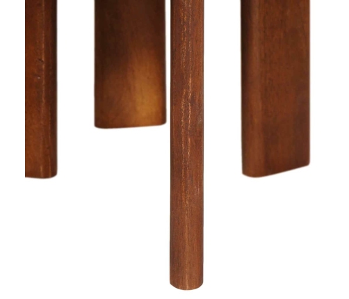 Viens Zem Otra Novietojami Galdi 3 Pcs Cieta Mango Koksne Vidaxl