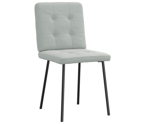 Virtuves Krēsli, 2 Gab., Gaiši Pelēks Samts Vidaxl