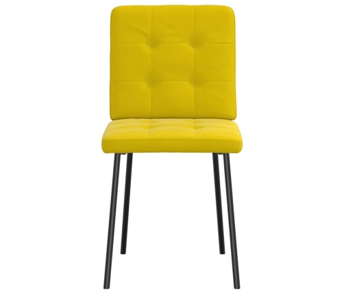 Virtuves Krēsli, 2 Gab., Dzeltens Samts Vidaxl