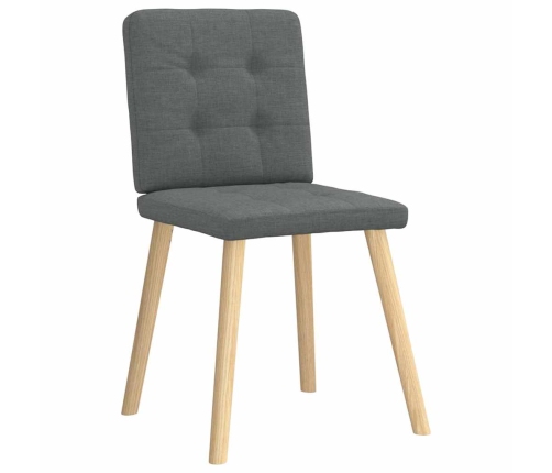 Virtuves Krēsli, 2 Gab., Tumši Pelēks Audums Vidaxl