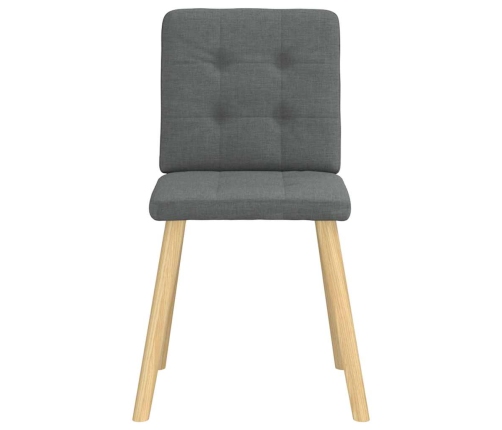 Virtuves Krēsli, 2 Gab., Tumši Pelēks Audums Vidaxl