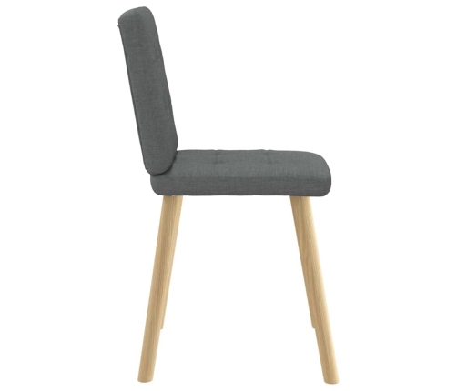 Virtuves Krēsli, 2 Gab., Tumši Pelēks Audums Vidaxl