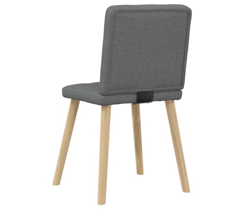 Virtuves Krēsli, 2 Gab., Tumši Pelēks Audums Vidaxl