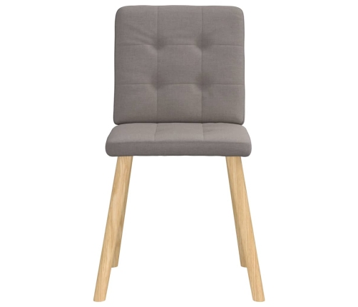 Virtuves Krēsli, 2 Gab., Pelēkbrūns Audums Vidaxl