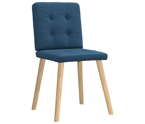 Virtuves Krēsli, 2 Gab., Zils Audums Vidaxl