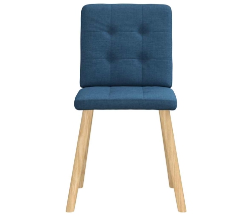 Virtuves Krēsli, 2 Gab., Zils Audums Vidaxl