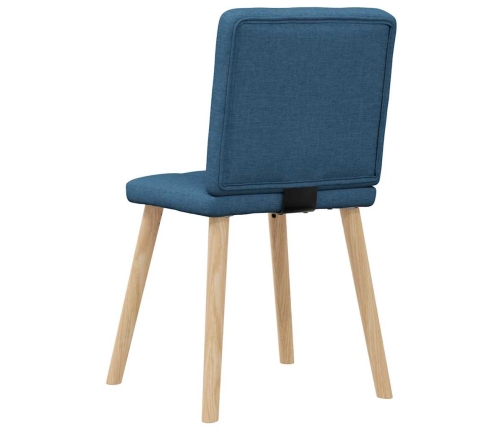 Virtuves Krēsli, 2 Gab., Zils Audums Vidaxl