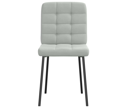 Virtuves Krēsli, 2 Gab., Gaiši Pelēks Samts Vidaxl