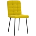 Virtuves Krēsli, 2 Gab., Dzeltens Samts Vidaxl