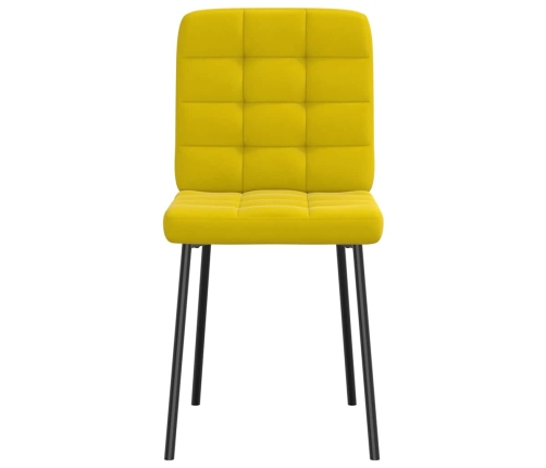 Virtuves Krēsli, 2 Gab., Dzeltens Samts Vidaxl
