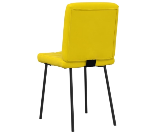 Virtuves Krēsli, 2 Gab., Dzeltens Samts Vidaxl