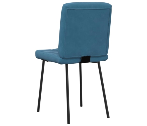 Virtuves Krēsli, 2 Gab., Zils Samts Vidaxl