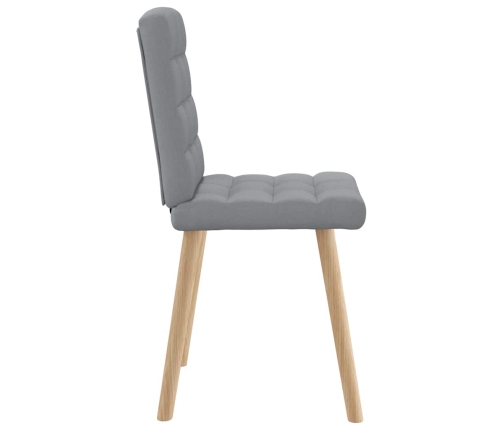 Virtuves Krēsli, 2 Gab., Gaiši Pelēks Audums Vidaxl