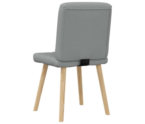 Virtuves Krēsli, 2 Gab., Gaiši Pelēks Audums Vidaxl