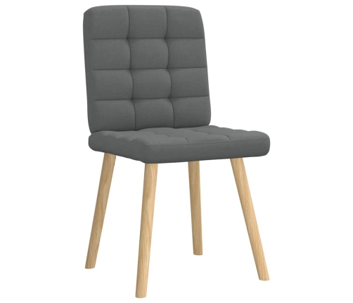 Virtuves Krēsli, 2 Gab., Tumši Pelēks Audums Vidaxl