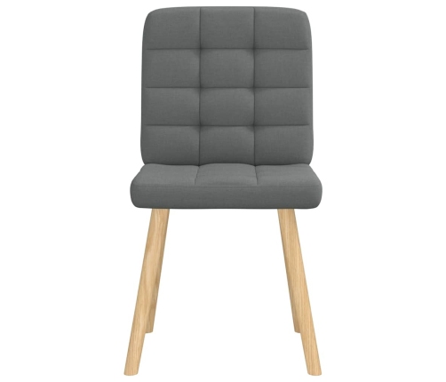 Virtuves Krēsli, 2 Gab., Tumši Pelēks Audums Vidaxl