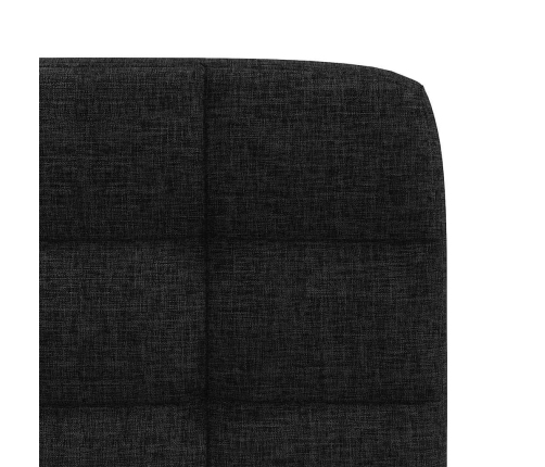 Virtuves Krēsli, 2 Gab., Melns Audums Vidaxl