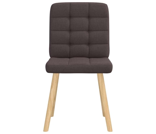 Virtuves Krēsli, 2 Gab., Tumši Brūns Audums Vidaxl