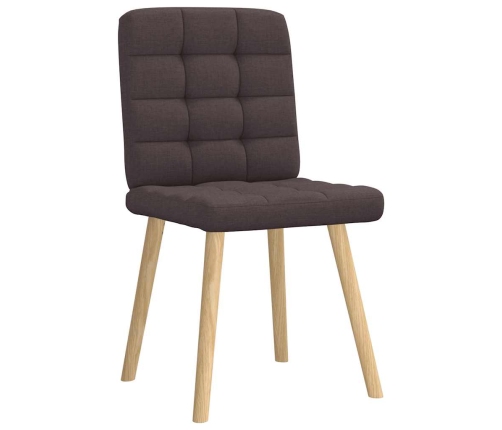 Virtuves Krēsli, 2 Gab., Tumši Brūns Audums Vidaxl