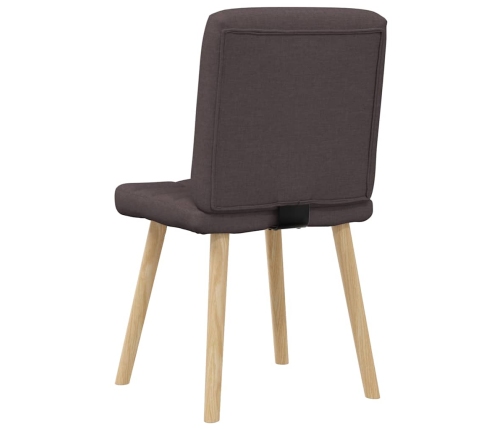 Virtuves Krēsli, 2 Gab., Tumši Brūns Audums Vidaxl