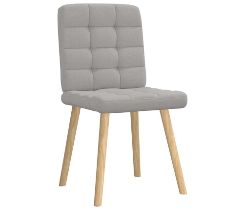 Virtuves Krēsli, 2 Gab., Mākonis Pelēks Audums Vidaxl