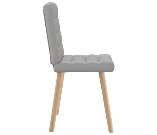 Virtuves Krēsli, 2 Gab., Mākonis Pelēks Audums Vidaxl