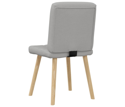 Virtuves Krēsli, 2 Gab., Mākonis Pelēks Audums Vidaxl