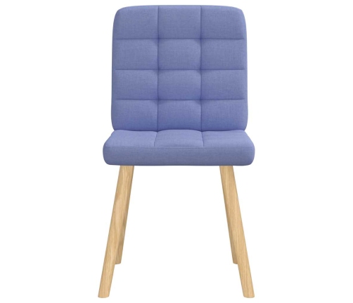 Virtuves Krēsli, 2 Gab., Džinsa Zils Audums Vidaxl