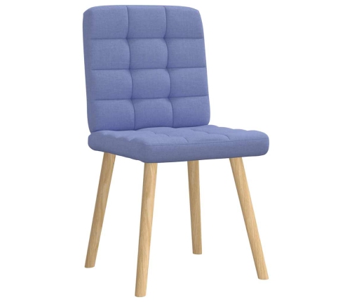 Virtuves Krēsli, 2 Gab., Džinsa Zils Audums Vidaxl