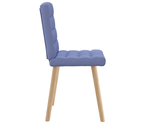 Virtuves Krēsli, 2 Gab., Džinsa Zils Audums Vidaxl