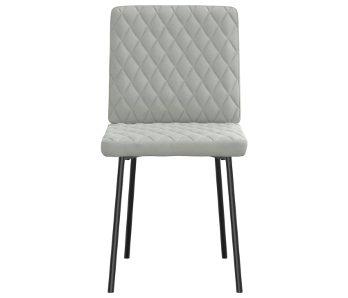 Virtuves Krēsli, 2 Gab., Gaiši Pelēks Samts Vidaxl