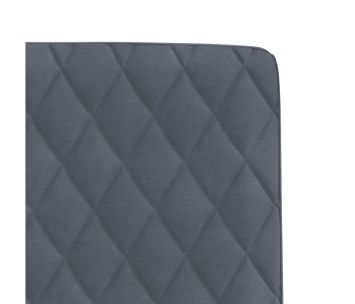 Virtuves Krēsli, 2 Gab., Tumši Pelēks Samts Vidaxl