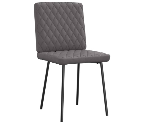 Virtuves Krēsli, 2 Gab., Pelēka Mākslīgā Āda Vidaxl