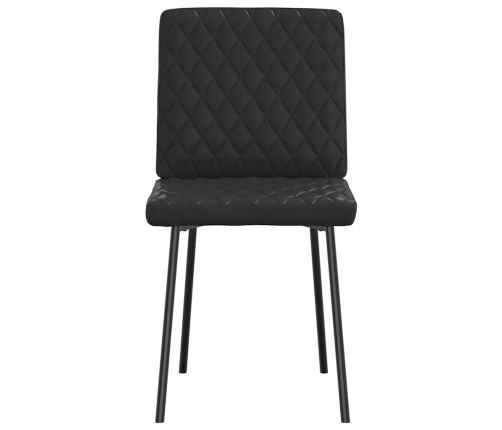 Virtuves Krēsli, 2 Gab., Melna Mākslīgā Āda Vidaxl