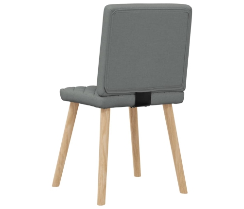 Virtuves Krēsli, 2 Gab., Tumši Pelēks Audums Vidaxl