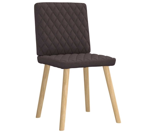 Virtuves Krēsli, 2 Gab., Tumši Brūns Audums Vidaxl