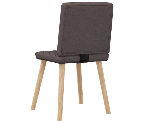 Virtuves Krēsli, 2 Gab., Tumši Brūns Audums Vidaxl