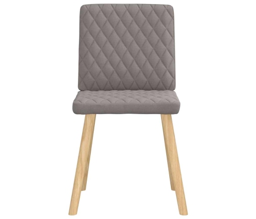 Virtuves Krēsli, 2 Gab., Pelēkbrūns Audums Vidaxl