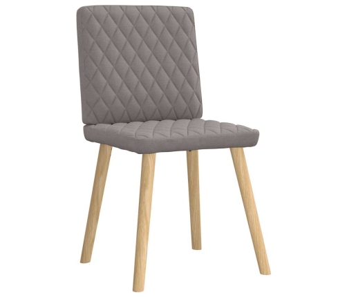 Virtuves Krēsli, 2 Gab., Pelēkbrūns Audums Vidaxl