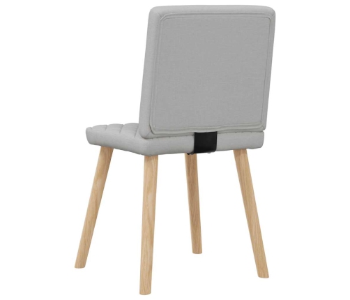 Virtuves Krēsli, 2 Gab., Mākonis Pelēks Audums Vidaxl