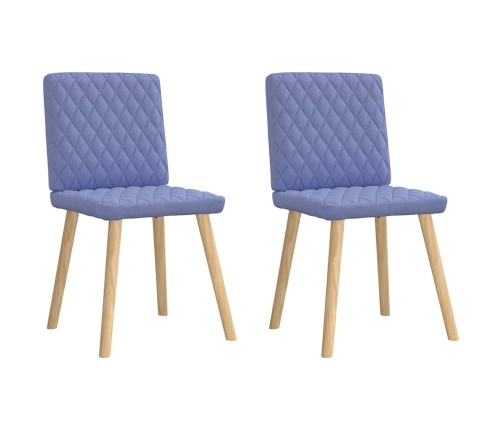 Virtuves Krēsli, 2 Gab., Džinsa Zils Audums Vidaxl