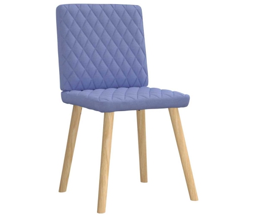 Virtuves Krēsli, 2 Gab., Džinsa Zils Audums Vidaxl