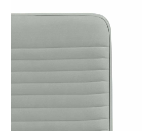 Virtuves Krēsli, 2 Gab., Gaiši Pelēks Samts Vidaxl