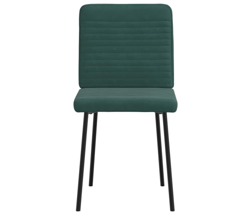 Virtuves Krēsli, 2 Gab., Tumši Zaļš Samts Vidaxl