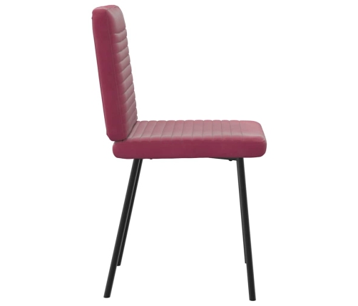 Virtuves Krēsli, 2 Gab., Vīnsarkans Samts Vidaxl