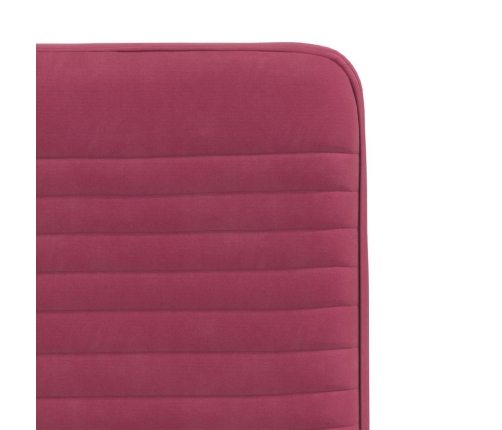 Virtuves Krēsli, 2 Gab., Vīnsarkans Samts Vidaxl